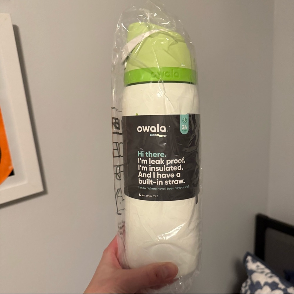 Owala glow in dark ghost water bottle